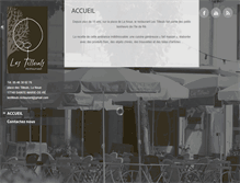 Tablet Screenshot of lestilleuls-restaurant.fr